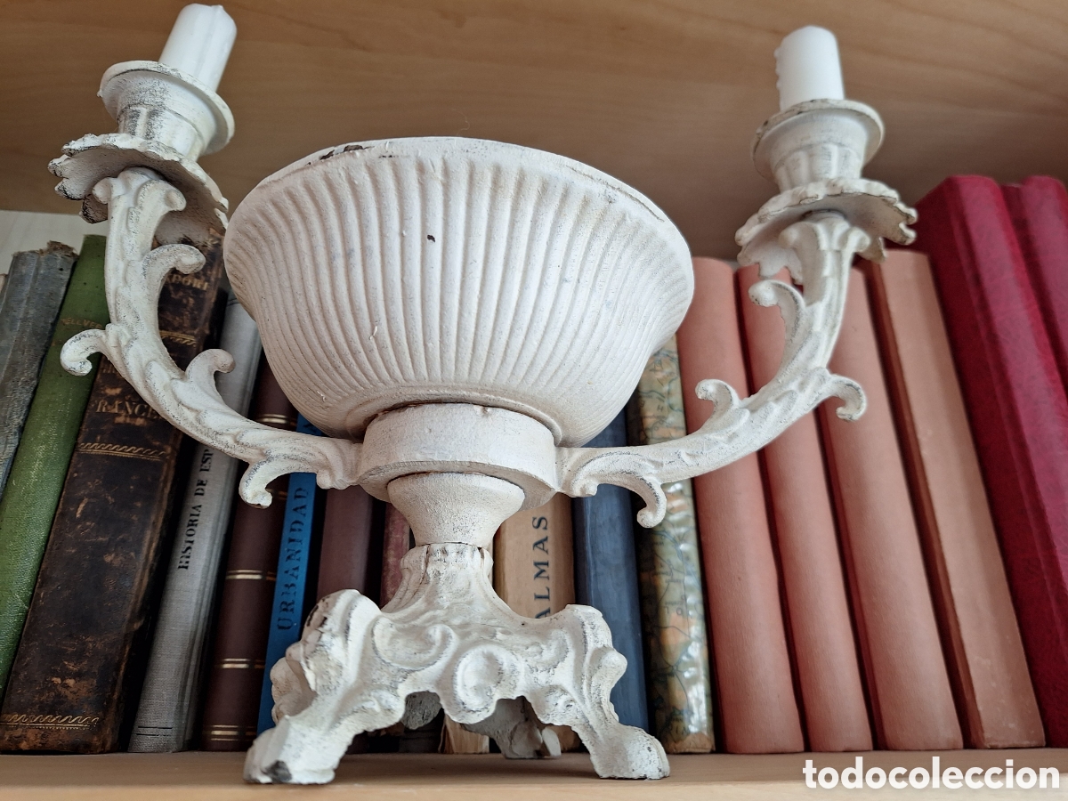 Vintage: Candelabro de hierro envejecido - Foto 1
