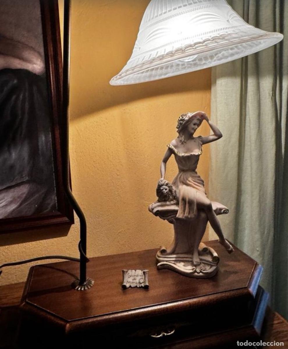 Vintage: L&aacute;mpara de mesa San Daniele con caj&oacute;n en la base - Foto 1