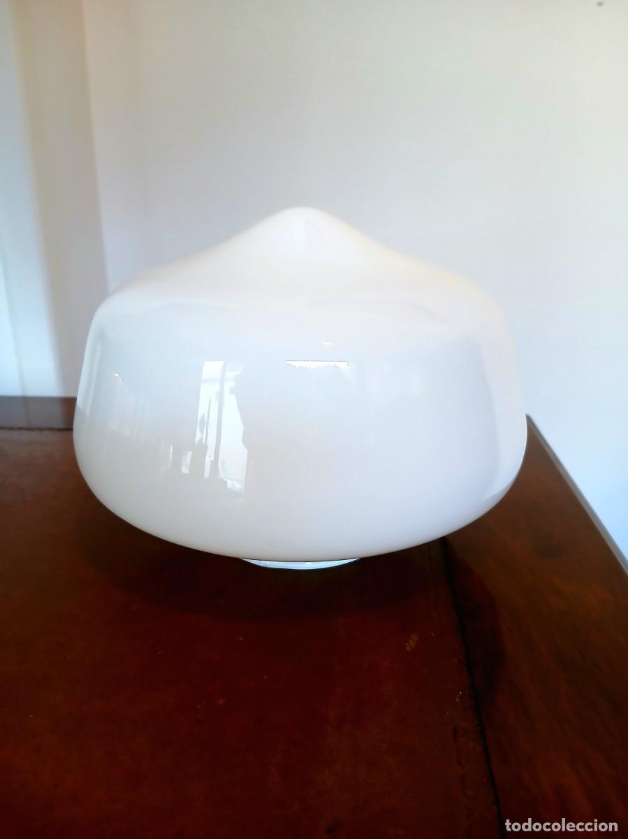 Vintage: GLOBO CRISTAL BLANCO ART DEC&Oacute; - Foto 2