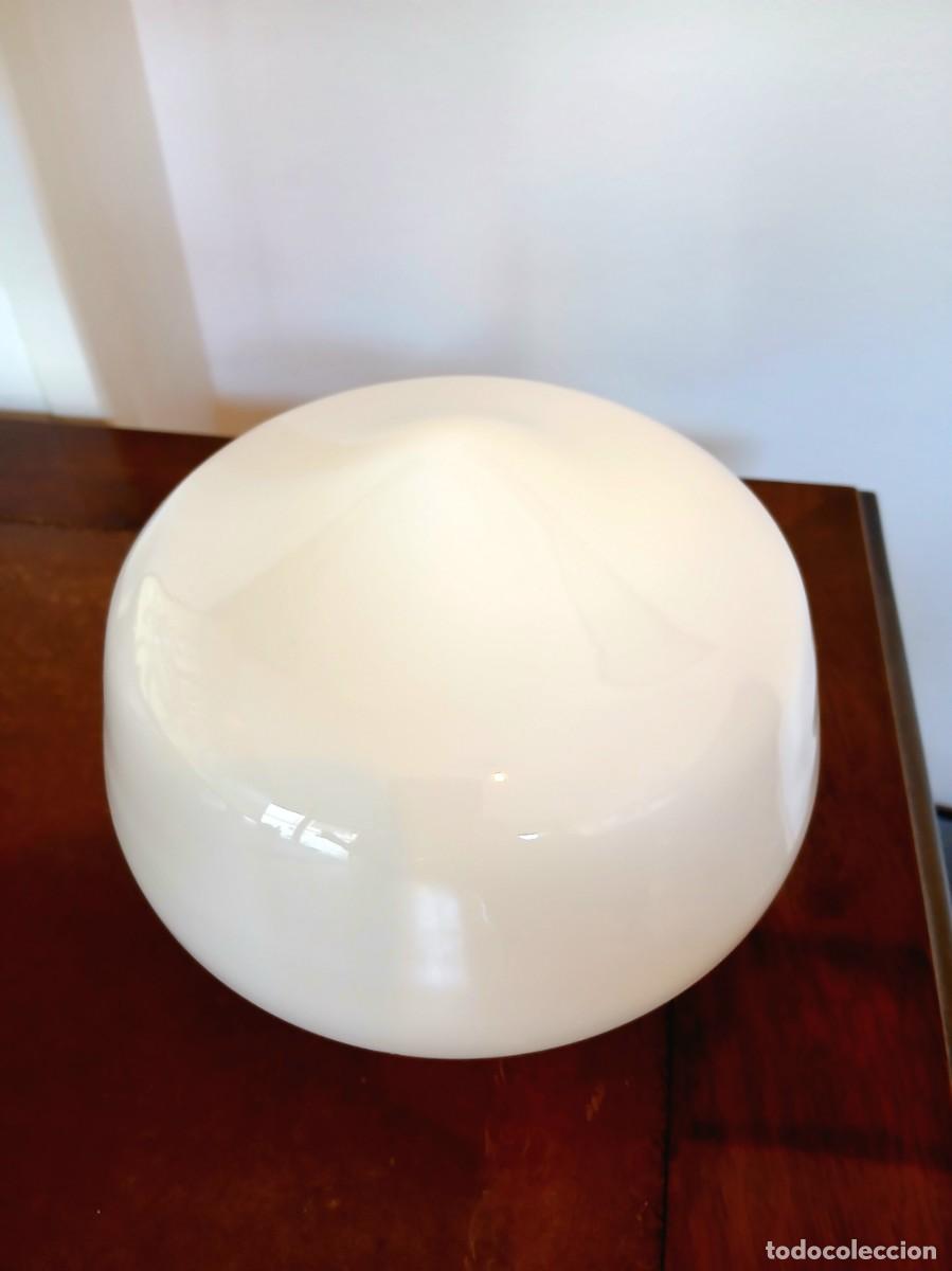 Vintage: GLOBO CRISTAL BLANCO ART DEC&Oacute; - Foto 5