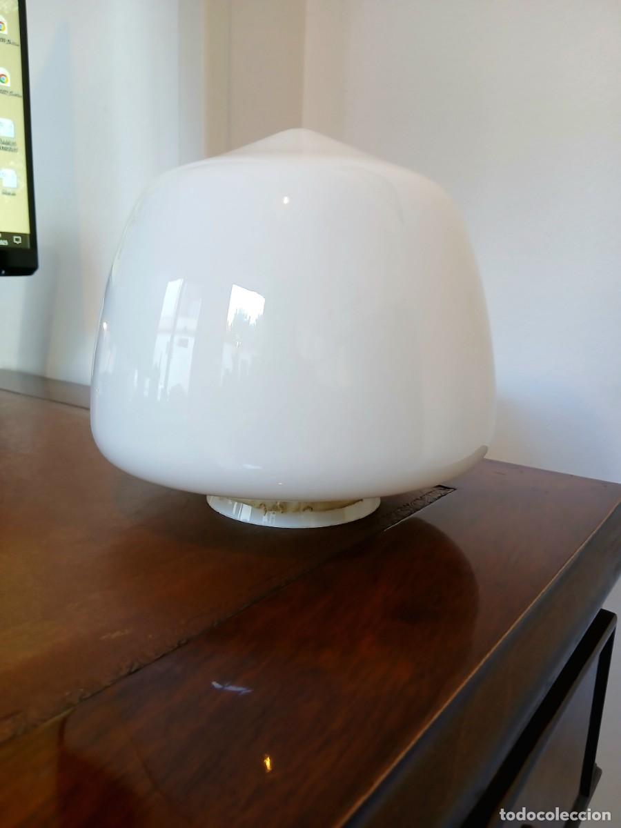 Vintage: GLOBO CRISTAL BLANCO ART DEC&Oacute; - Foto 1