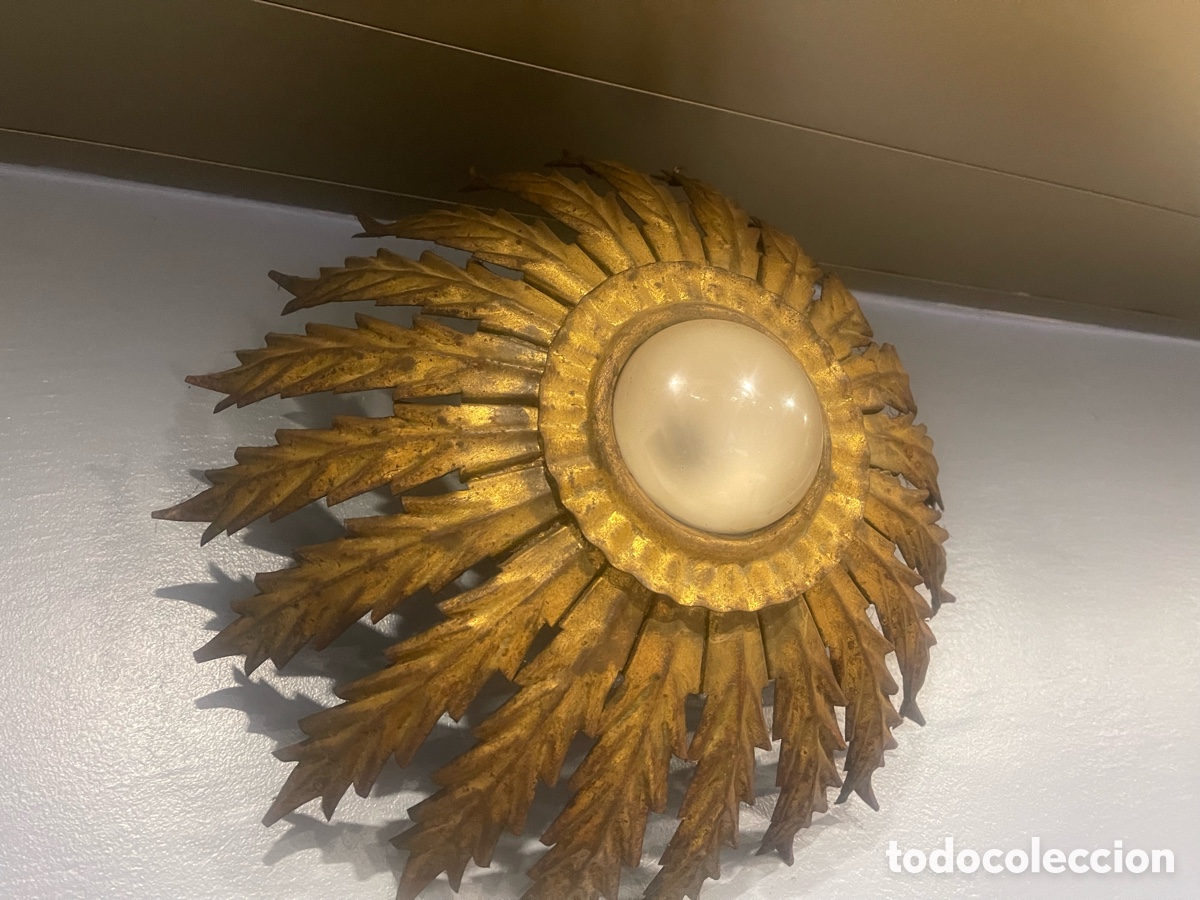 Vintage: Aplique de techo o pared estilo sol - Foto 1