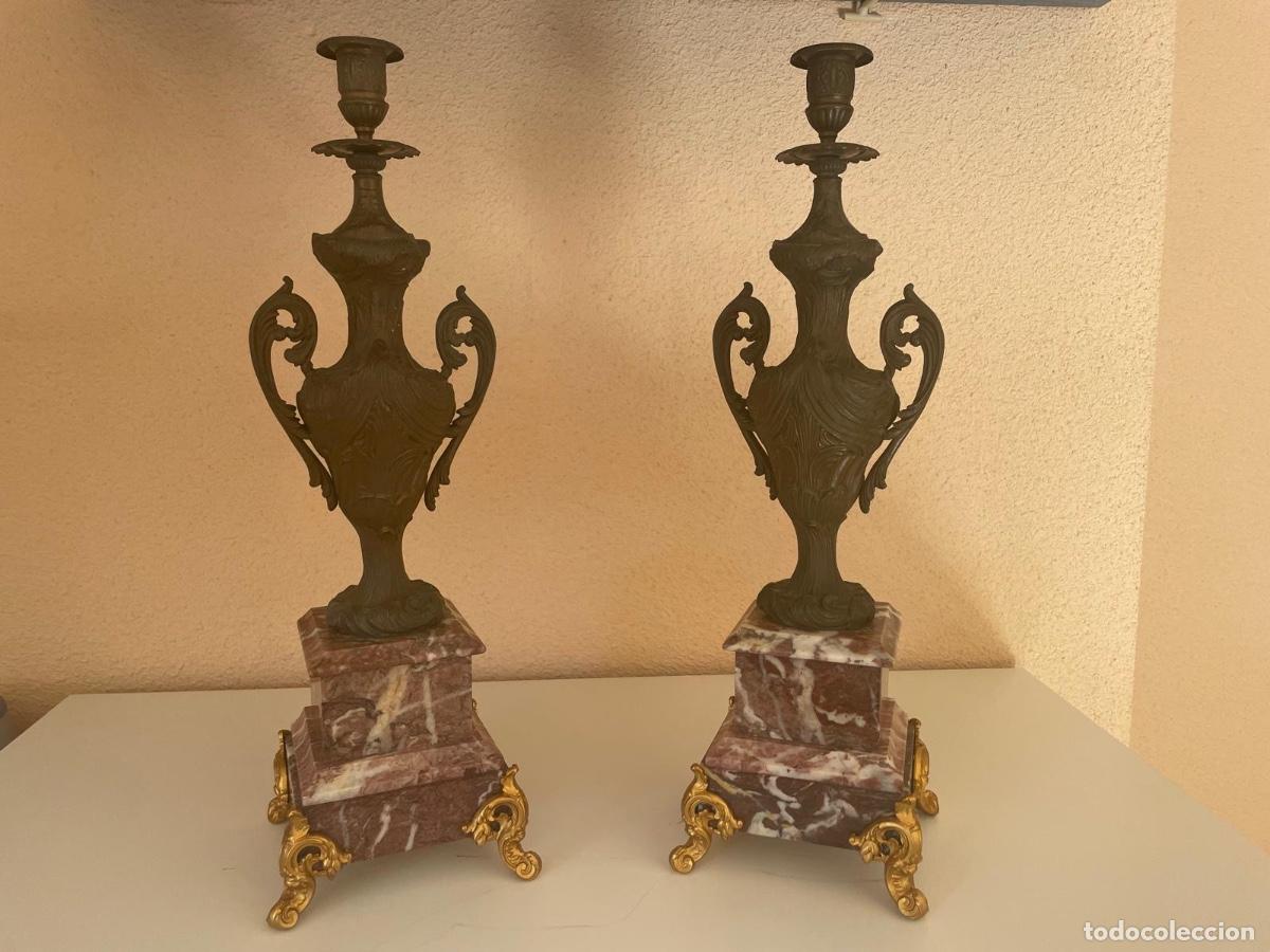 Vintage: Candelabros vintage marmol - Foto 1
