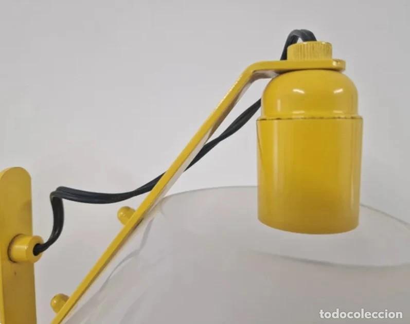 Vintage: L&aacute;mpara de mesa Codialpo amarilla - Foto 3