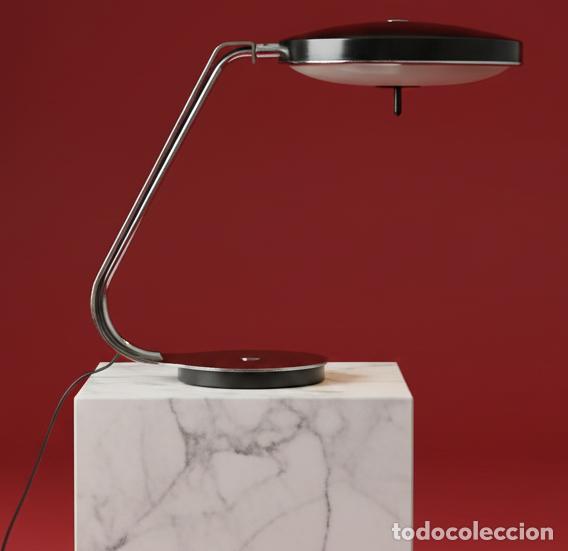 Vintage: L&aacute;mpara de mesa LUPELA negra - Foto 1