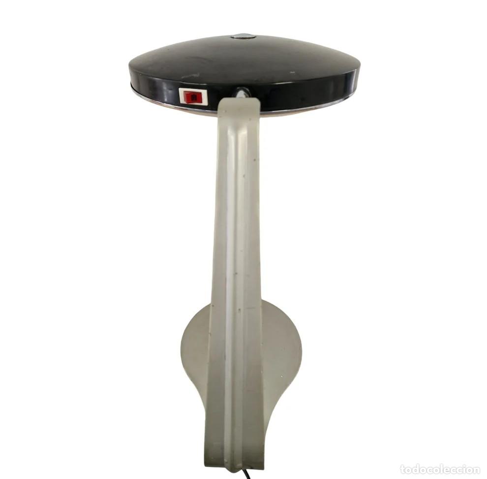 Vintage: L&aacute;mpara de mesa LUPELA negra - Foto 5