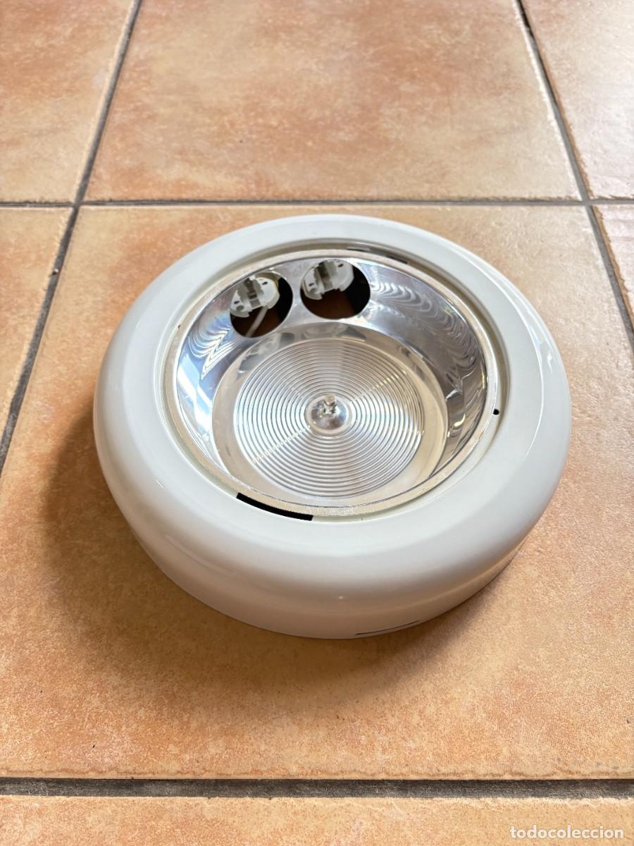 Vintage: L&aacute;mpara de techo redonda 2 bombillas - Foto 3
