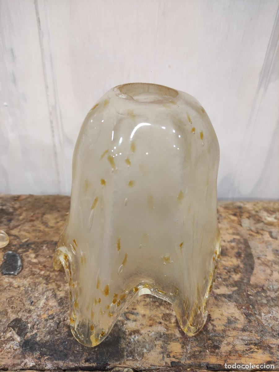 Vintage: Pareja tulipas cristal de murano - Foto 2