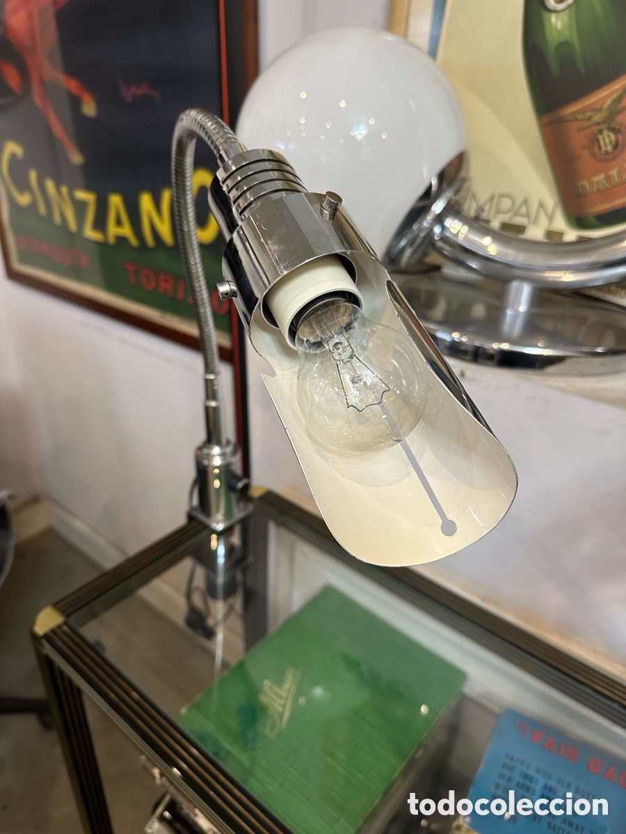 Vintage: FLEXO DE MESA CON PINZA MARCA MADOM DE LOS A&Ntilde;OS 70 - Foto 2