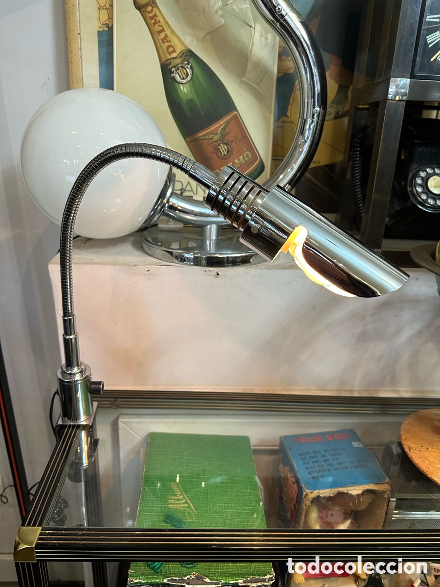 Vintage: FLEXO DE MESA CON PINZA MARCA MADOM DE LOS A&Ntilde;OS 70 - Foto 3