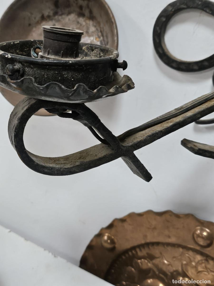 Vintage: aplique de hierro rustico - Foto 4