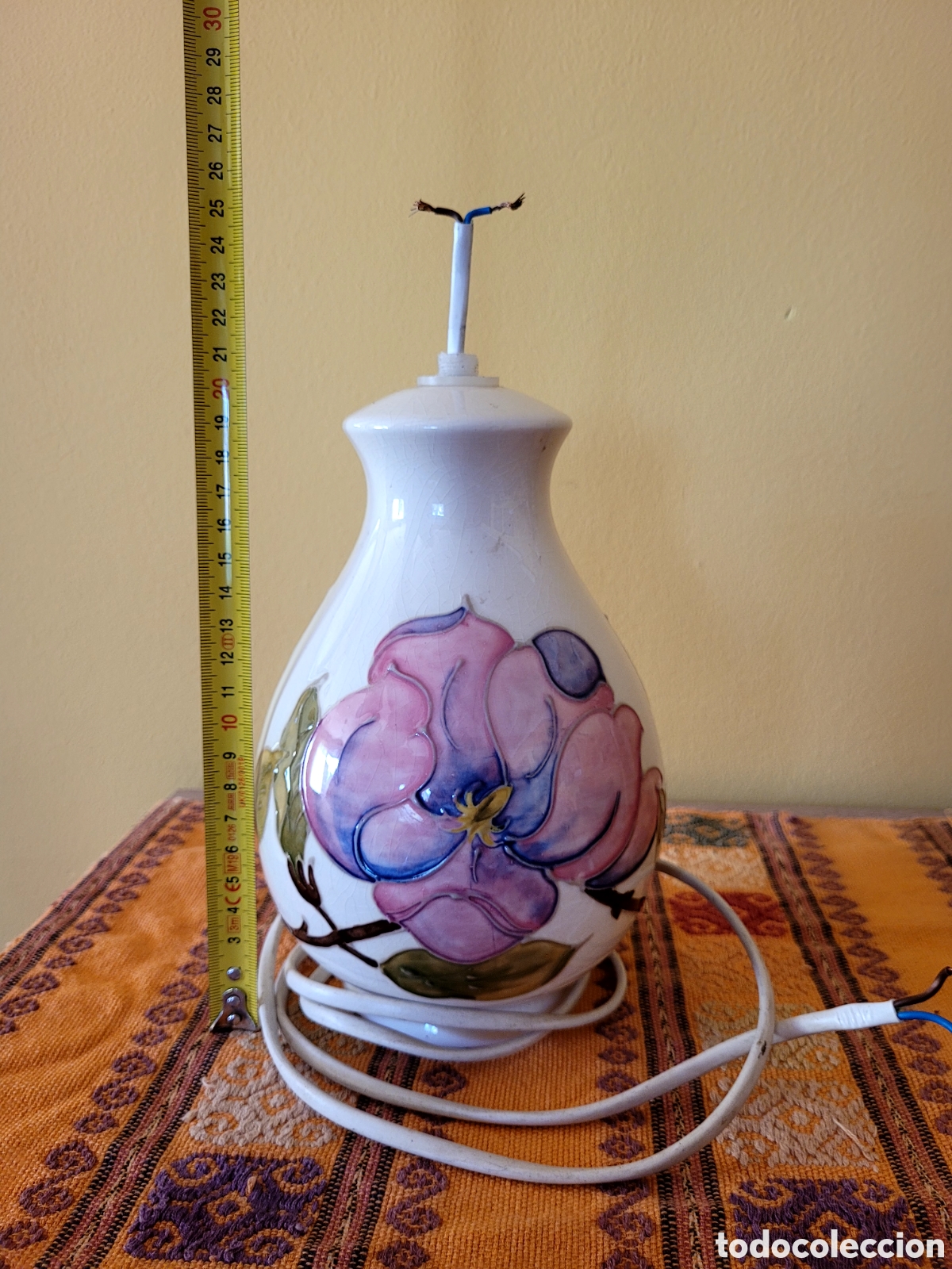 Vintage: Moorcroft Base de L&aacute;mpara - Foto 2
