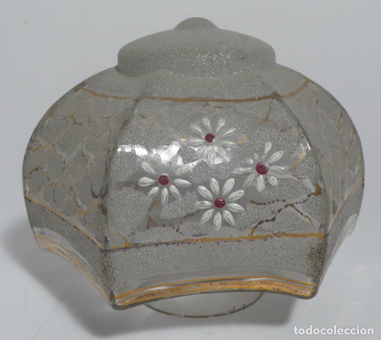 Vintage: TULIPA DE CRISTAL DECORADA - Foto 1