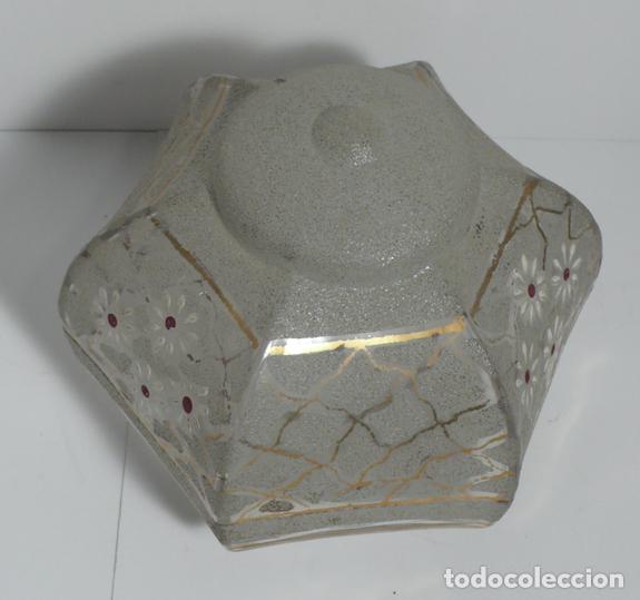 Vintage: TULIPA DE CRISTAL DECORADA - Foto 3