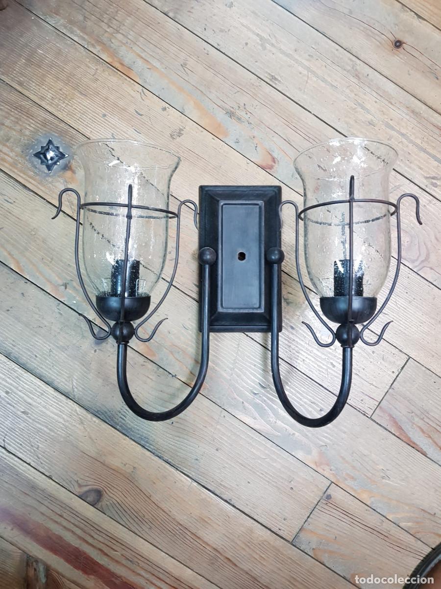 Vintage: LAMPARA-APLIQUE DE 2 LUCES - Foto 1