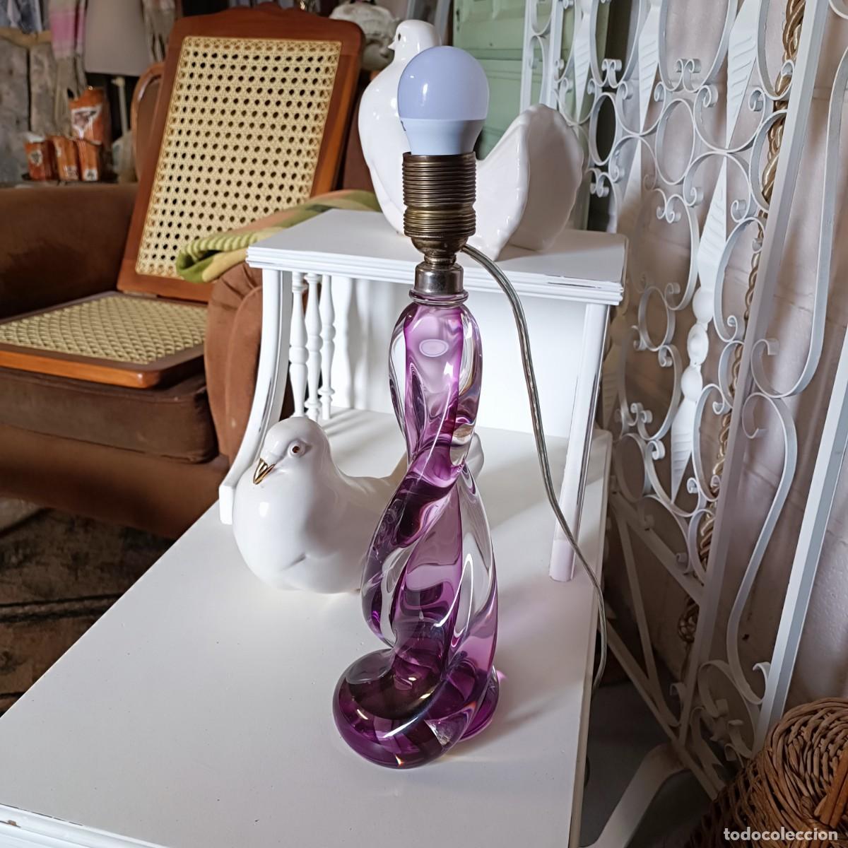 Vintage: L&aacute;mpara de Val Saint Lambert. - Foto 2