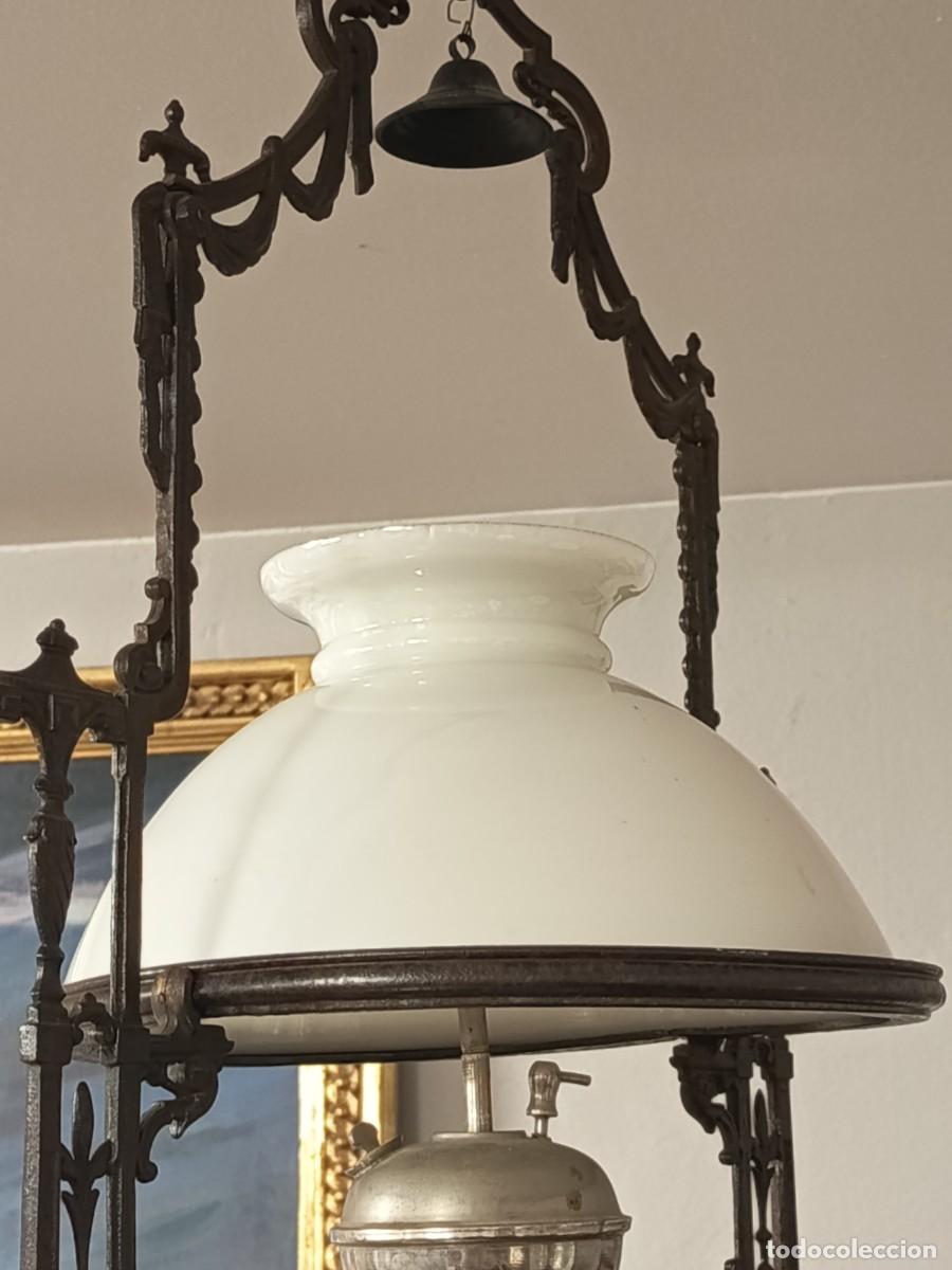 Vintage: L&aacute;mpara de techo de gas - Foto 7