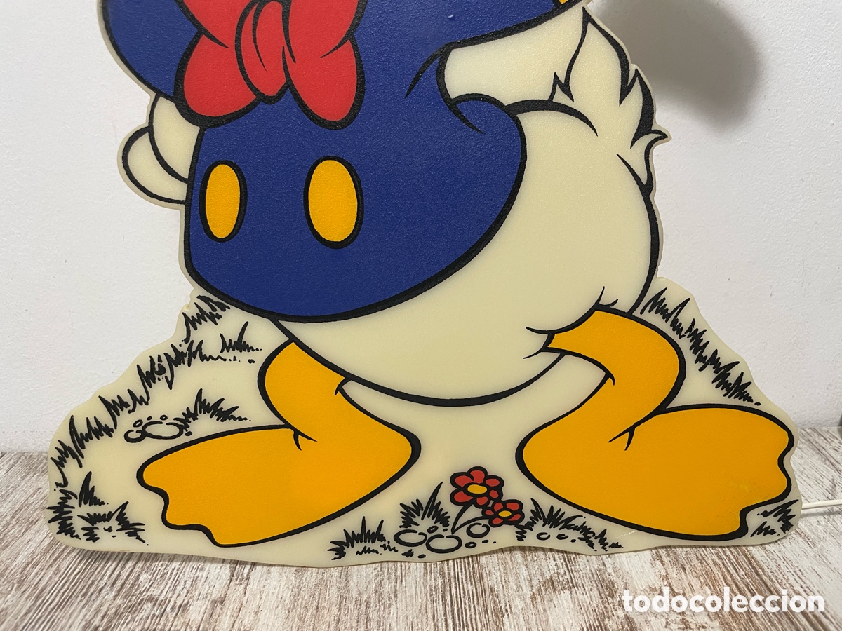 Vintage: L&Aacute;MPARA PARED PATO DONALD - Foto 4