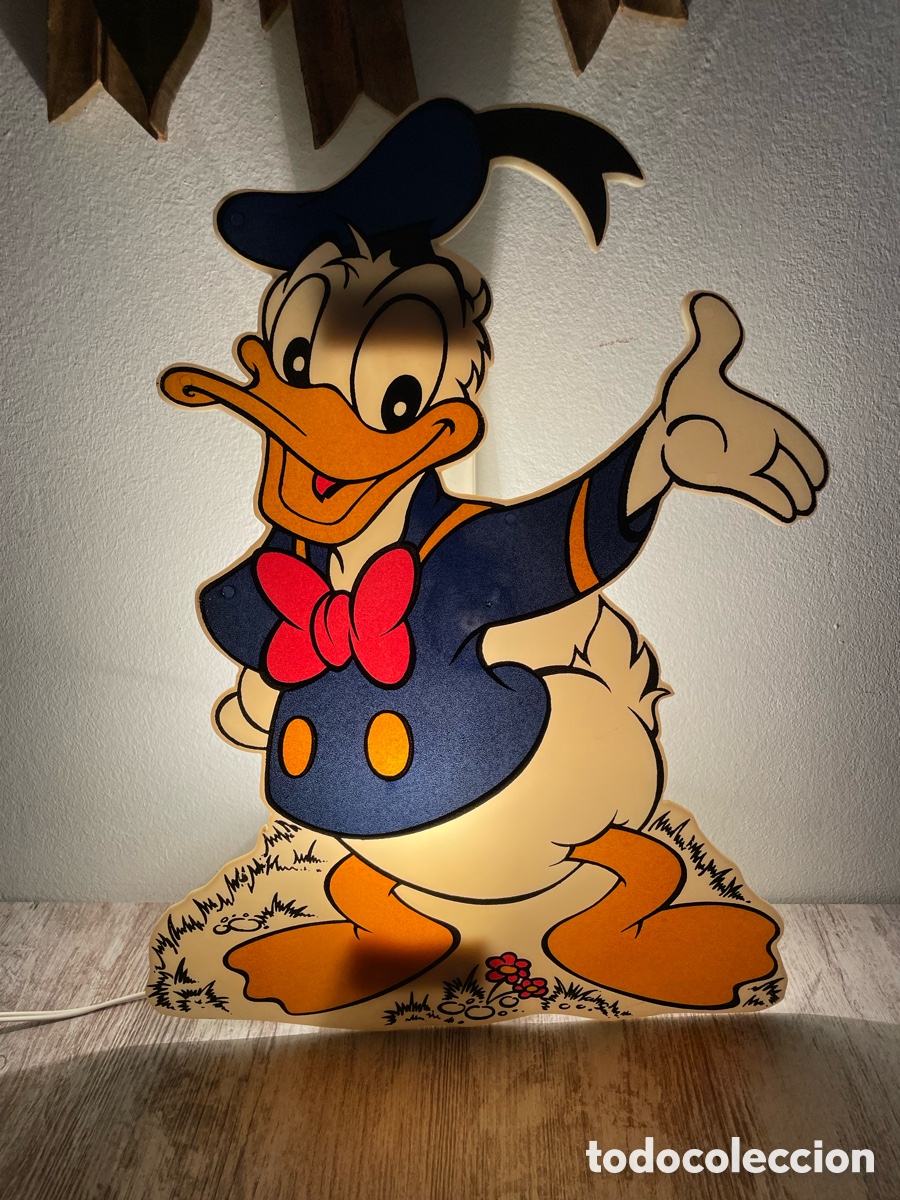 Vintage: L&Aacute;MPARA PARED PATO DONALD - Foto 5