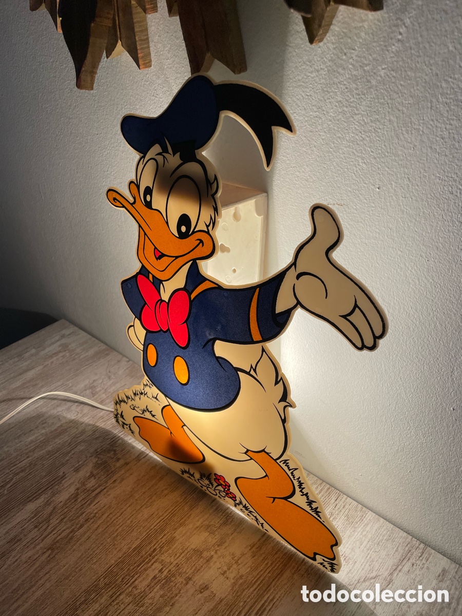 Vintage: L&Aacute;MPARA PARED PATO DONALD - Foto 6