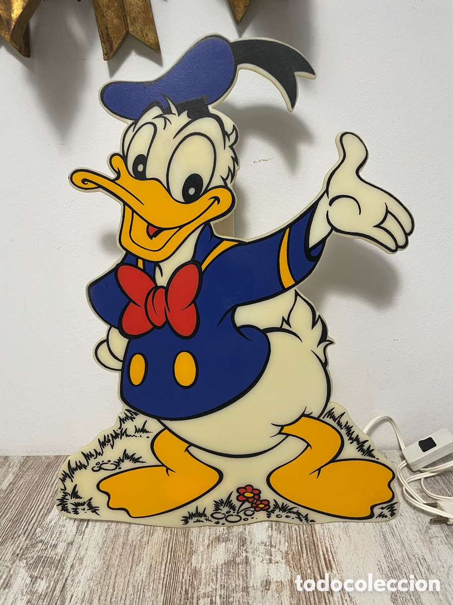 Vintage: L&Aacute;MPARA PARED PATO DONALD - Foto 1