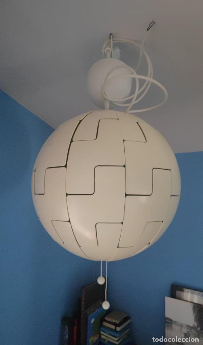 Vintage: L&aacute;mpara de techo IKEA PS 2014- blanco beige y azul - Foto 1