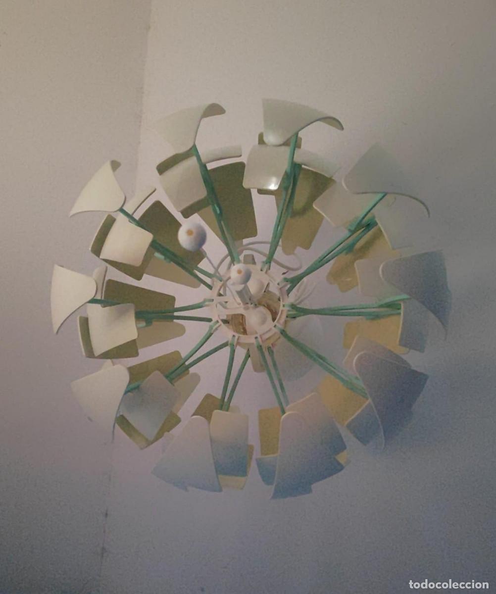 Vintage: L&aacute;mpara de techo IKEA PS 2014- blanco beige y azul - Foto 5