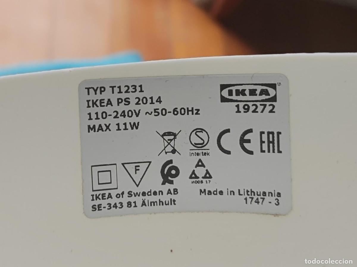 Vintage: L&aacute;mpara de techo IKEA PS 2014- blanco beige y azul - Foto 6