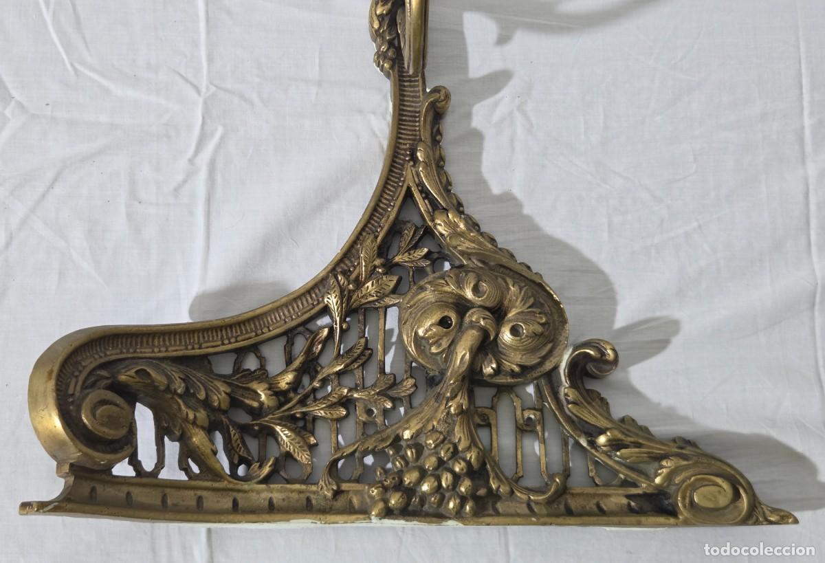 Vintage: Pareja de apliques de pared en bronce - Foto 5