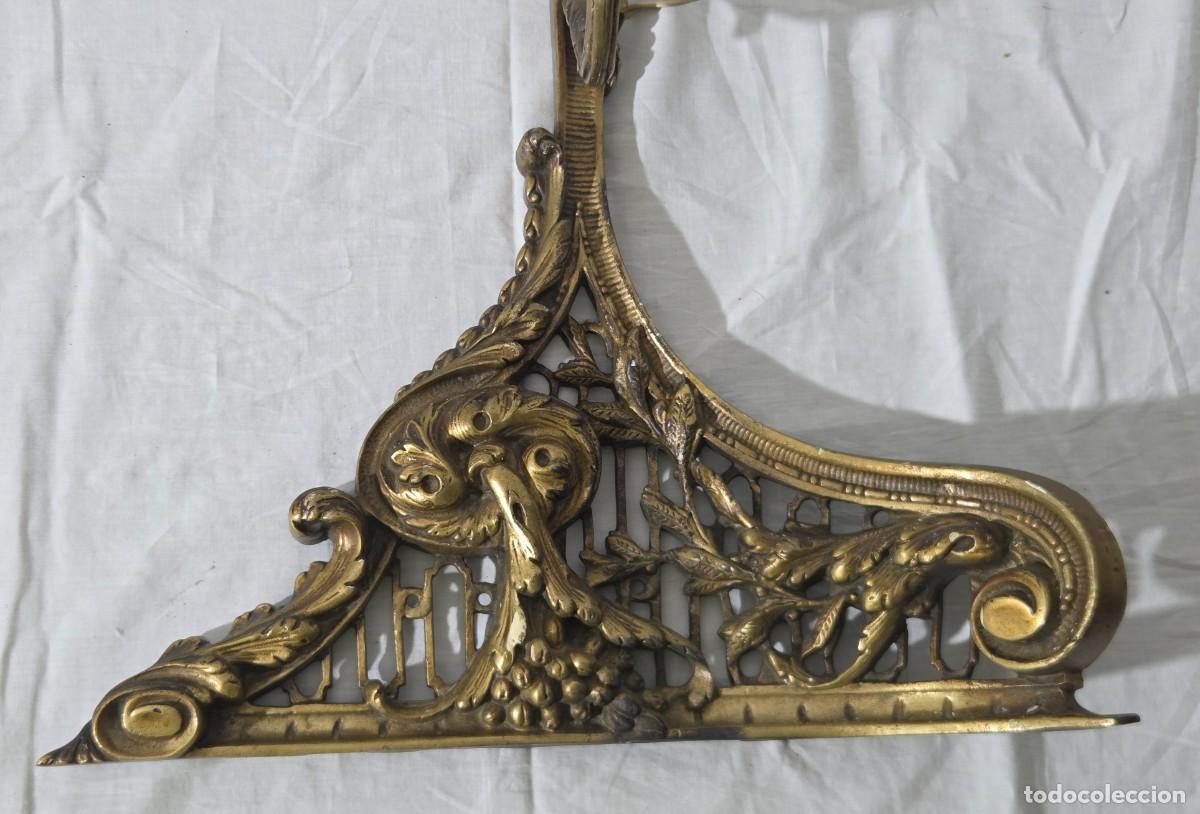 Vintage: Pareja de apliques de pared en bronce - Foto 14
