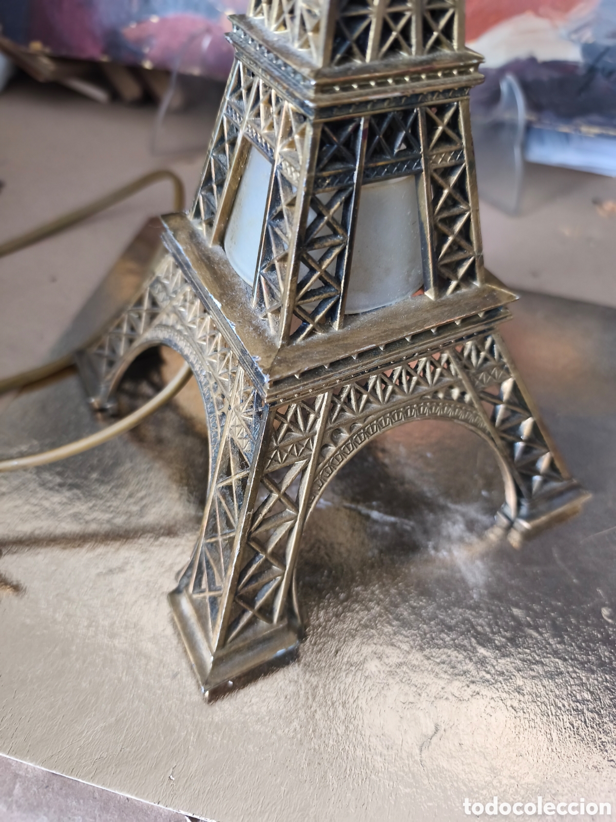 Vintage: Lampara sobremesa vintage Torre Eiffel - Foto 2