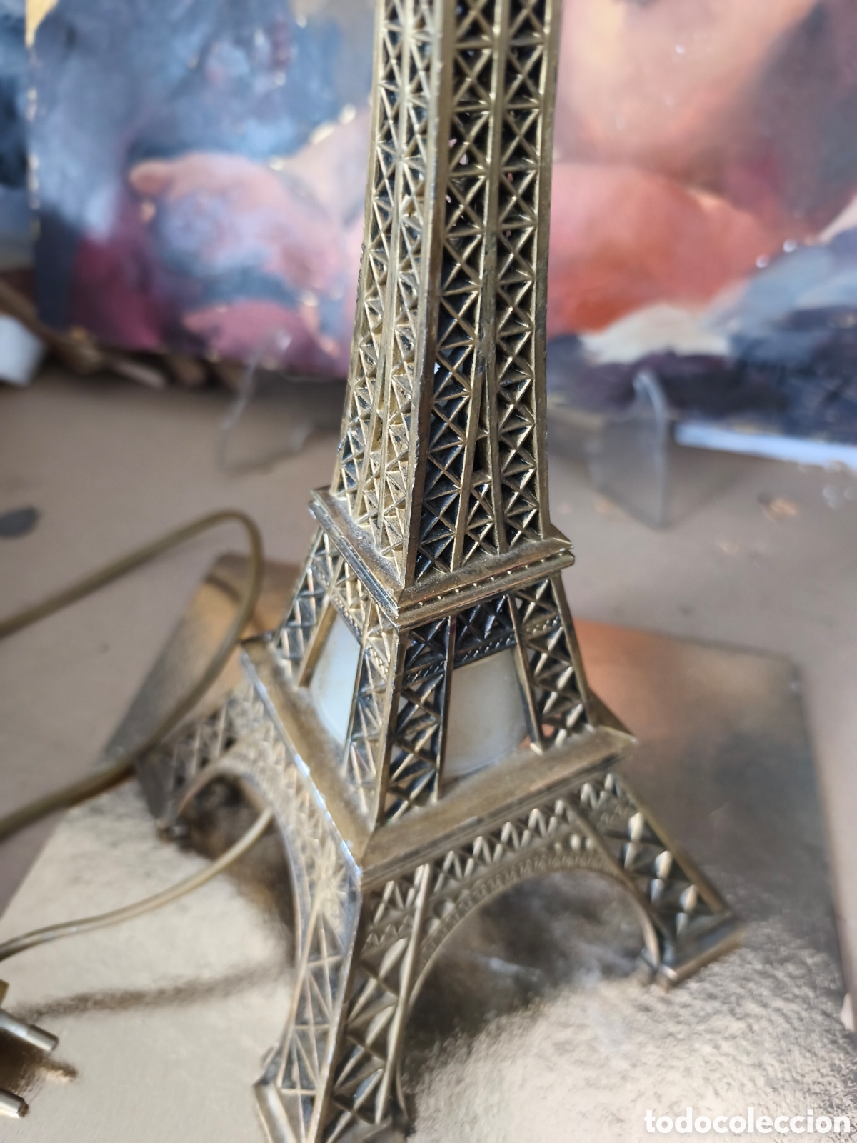 Vintage: Lampara sobremesa vintage Torre Eiffel - Foto 3
