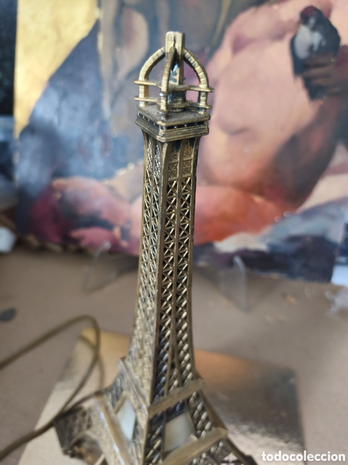 Vintage: Lampara sobremesa vintage Torre Eiffel - Foto 4