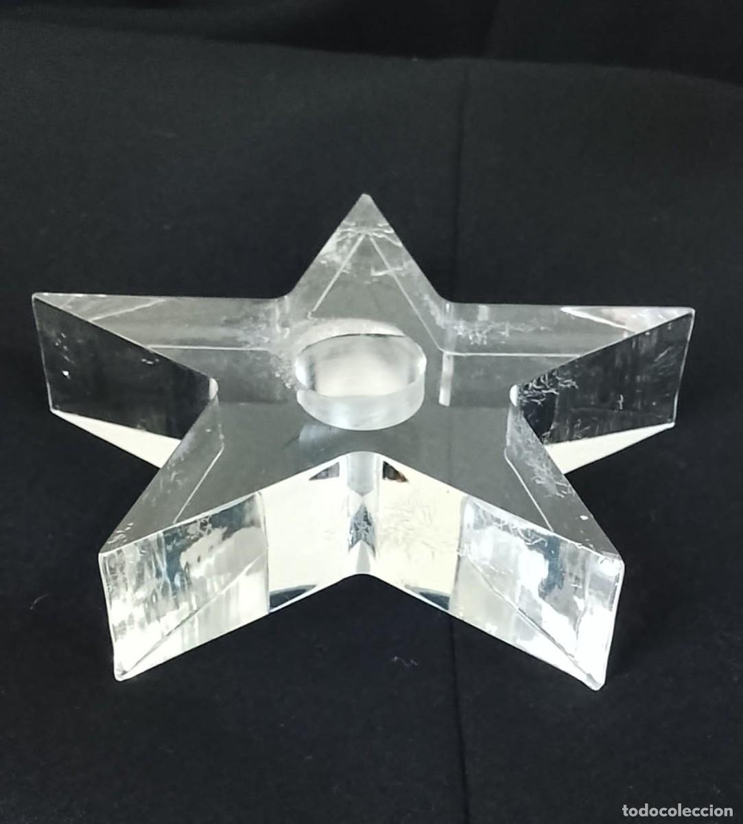 Vintage: Candelabro en forma de estrella de metacrilato - Foto 1