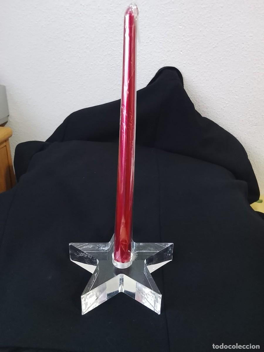 Vintage: Candelabro en forma de estrella de metacrilato - Foto 2