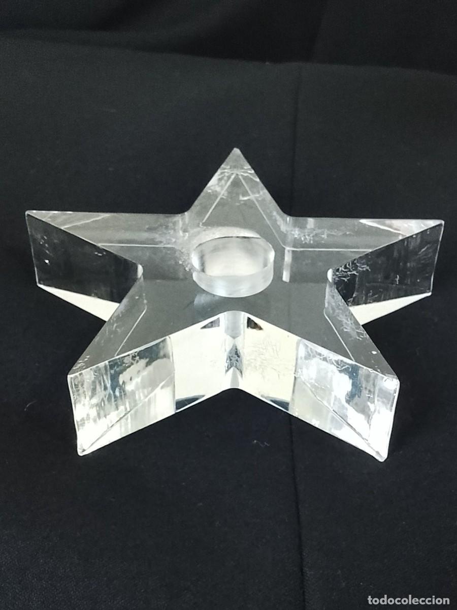 Vintage: Candelabro en forma de estrella de metacrilato - Foto 5