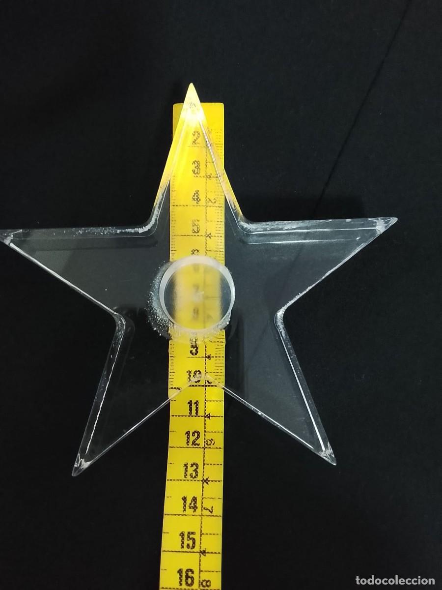Vintage: Candelabro en forma de estrella de metacrilato - Foto 6