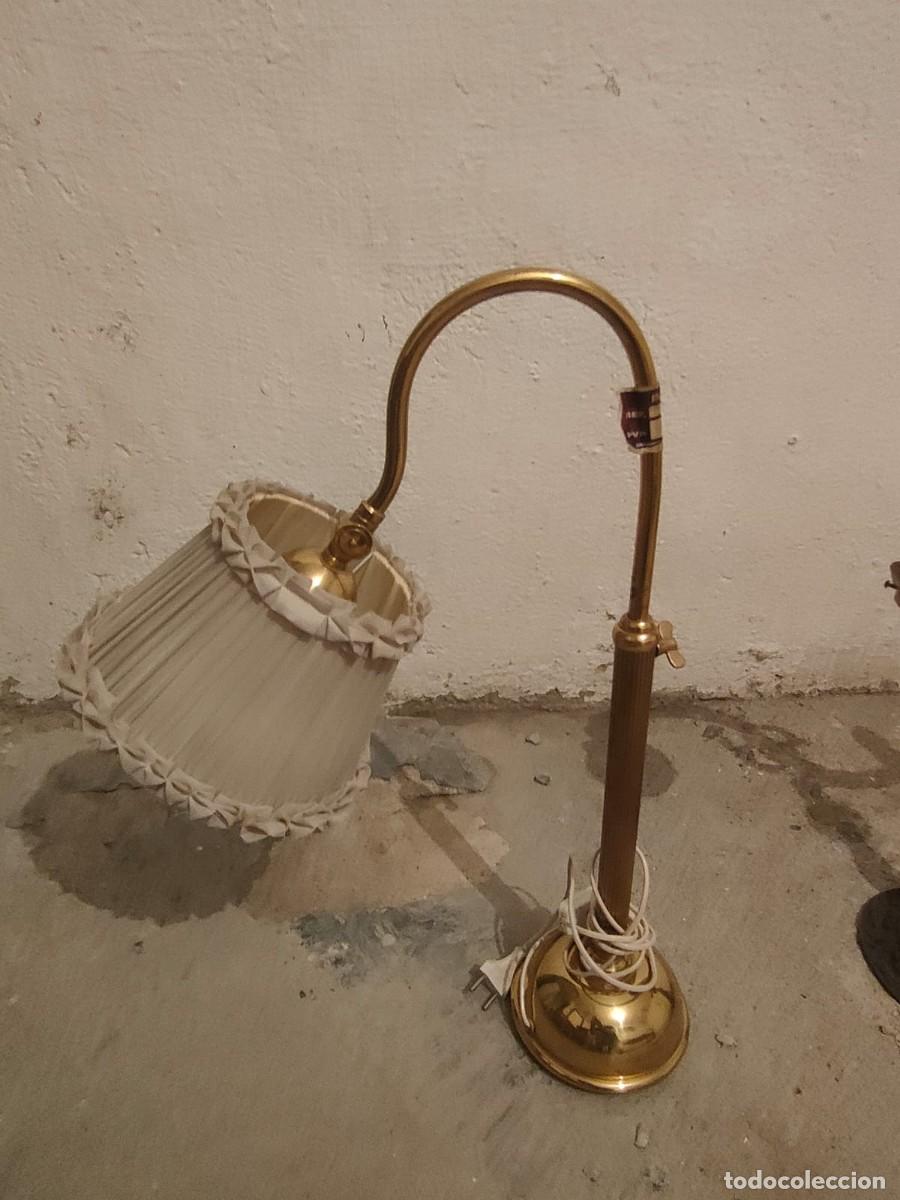 Vintage: Lampara de mesa de bronce - Foto 1