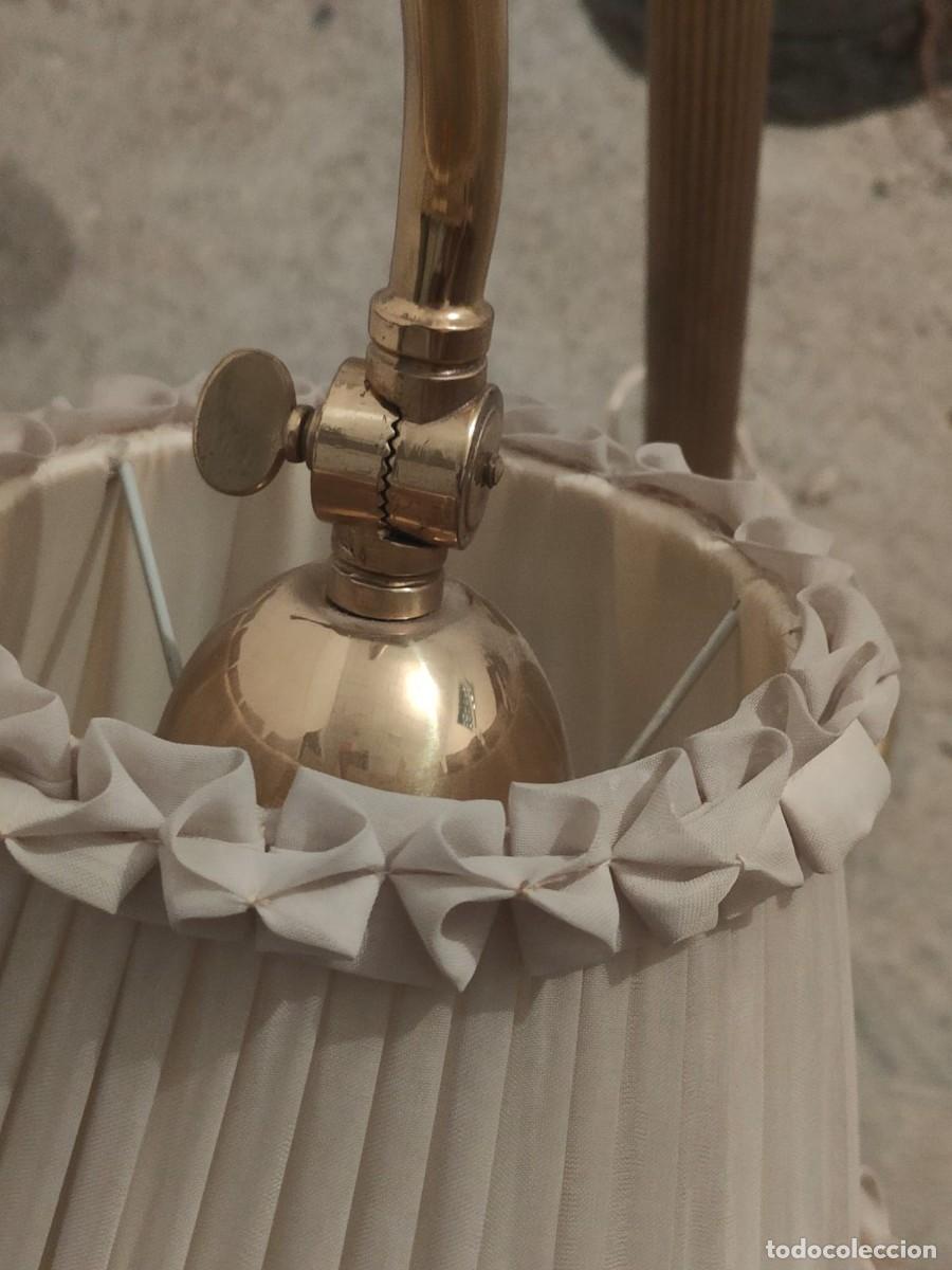 Vintage: Lampara de mesa de bronce - Foto 3