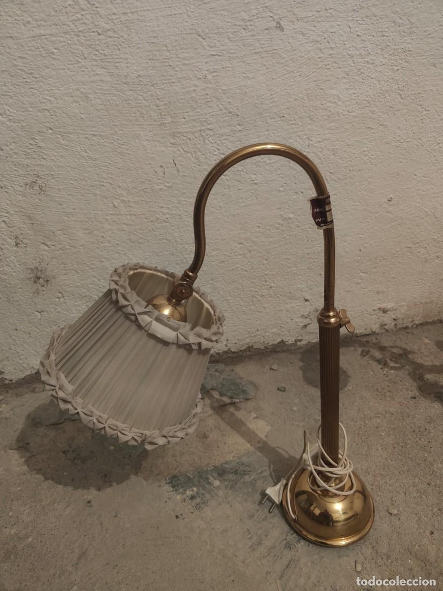 Vintage: Lampara de mesa de bronce - Foto 4