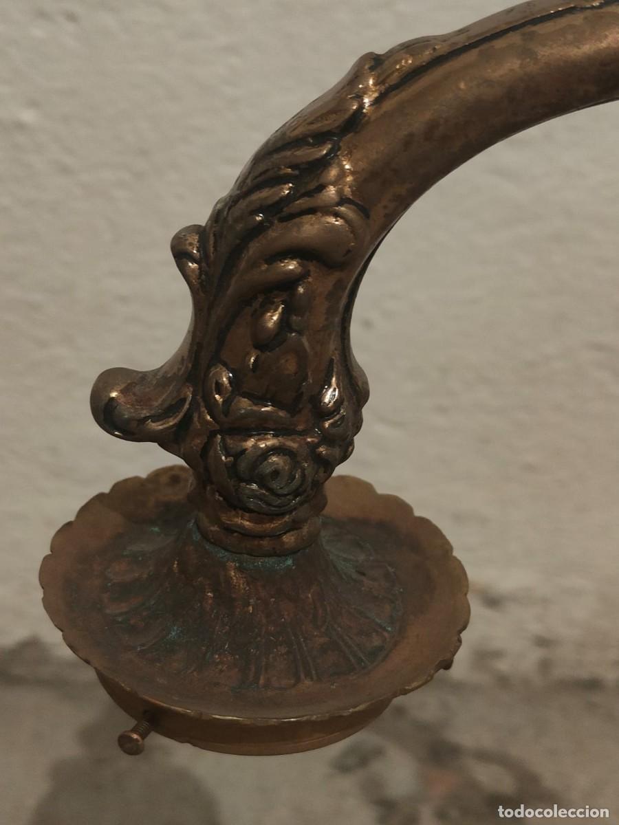 Vintage: Lamparas de mesa de bronce - Foto 2