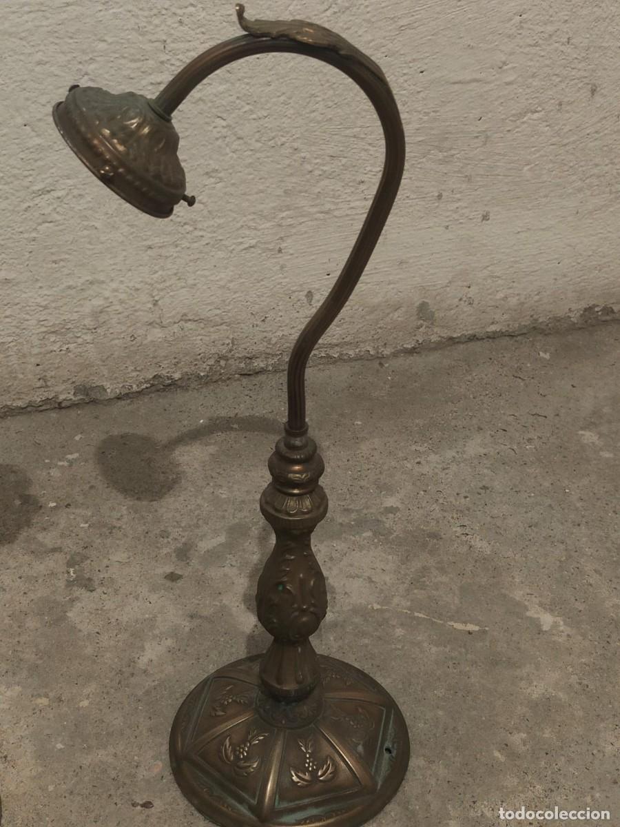 Vintage: Lamparas de mesa de bronce - Foto 4