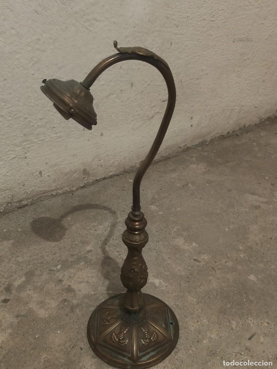 Vintage: Lamparas de mesa de bronce - Foto 7