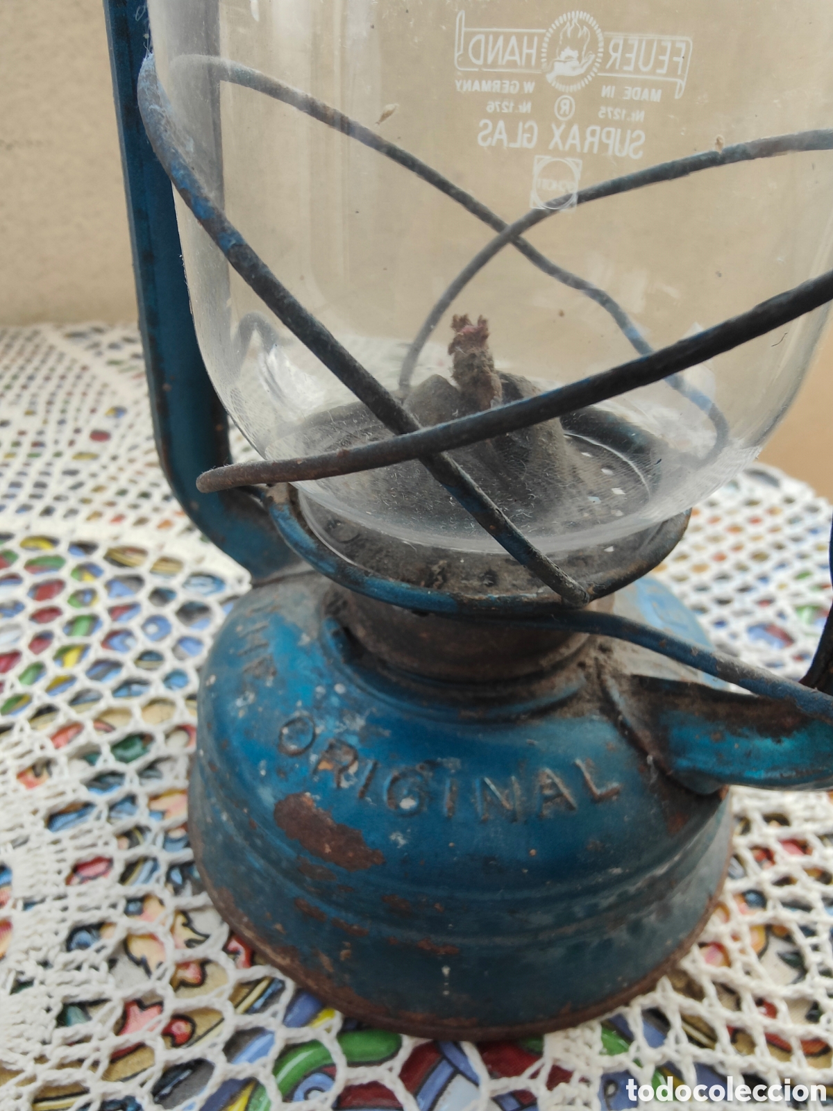 Vintage: 2 ANTIGUAS L&Aacute;MPARAS DE PETROLEO - Foto 7