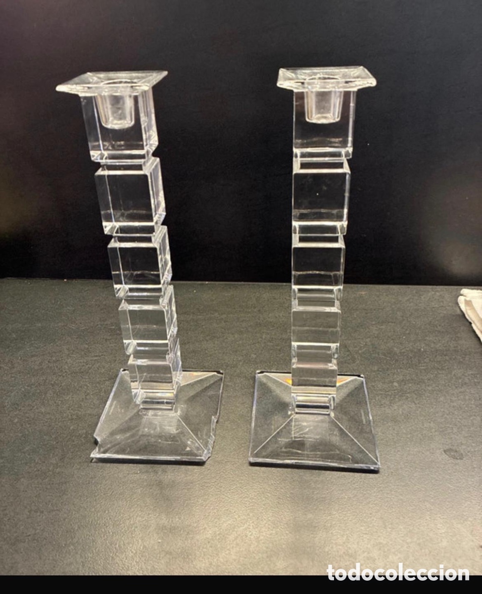 Vintage: CANDELABROS DE CRISTAL - Foto 1