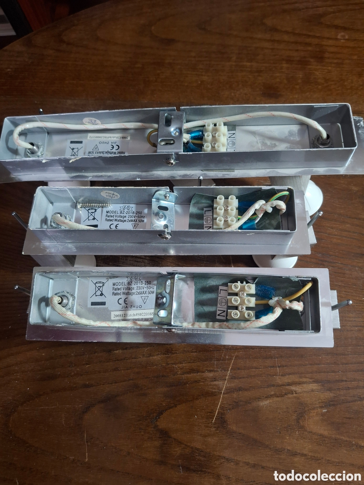 Vintage: Tres apliques de luz para pared - Foto 3