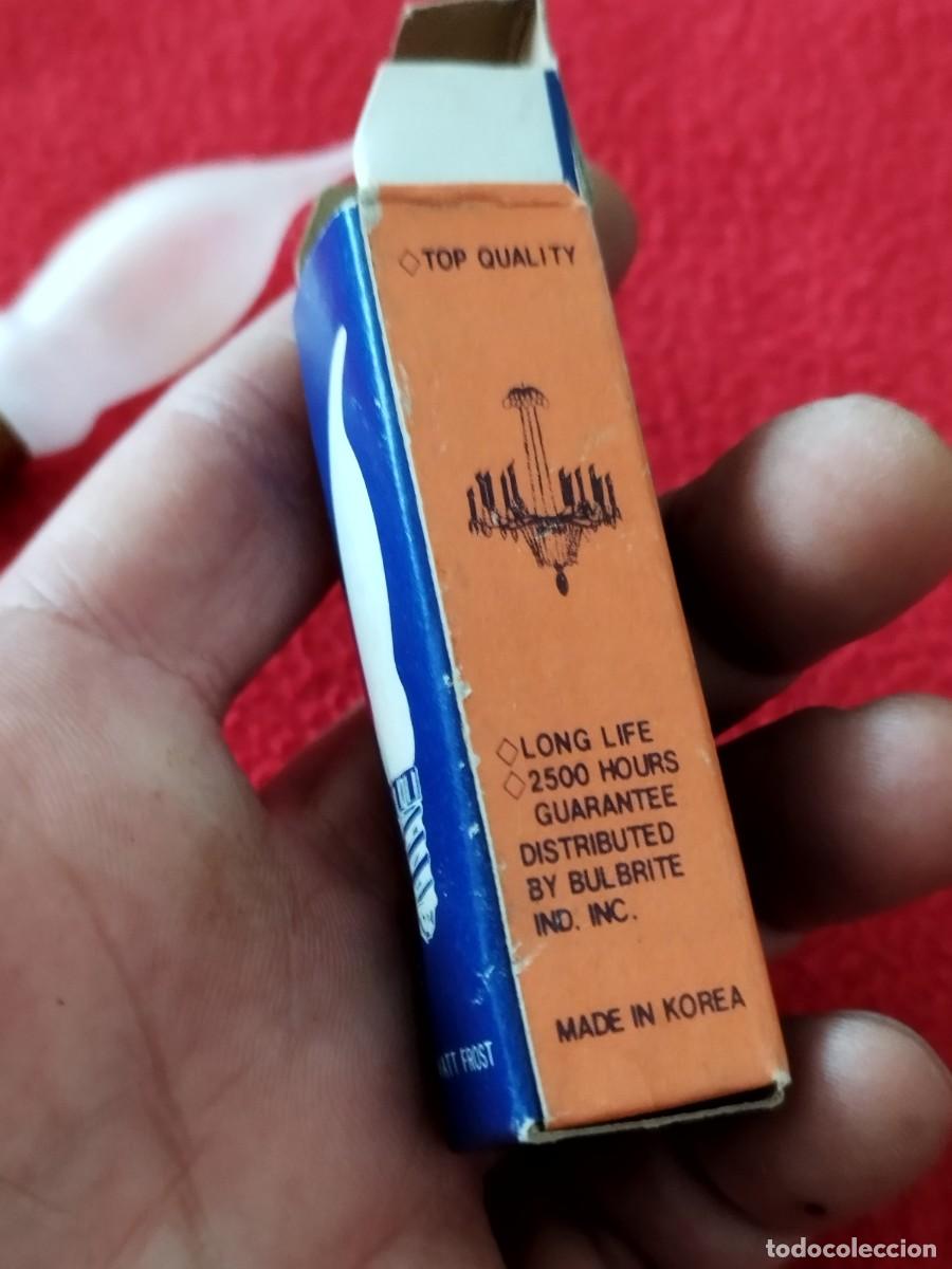 Vintage: Bombilla de llama esmerilada de 7 vatios. Sin probar. - Foto 3