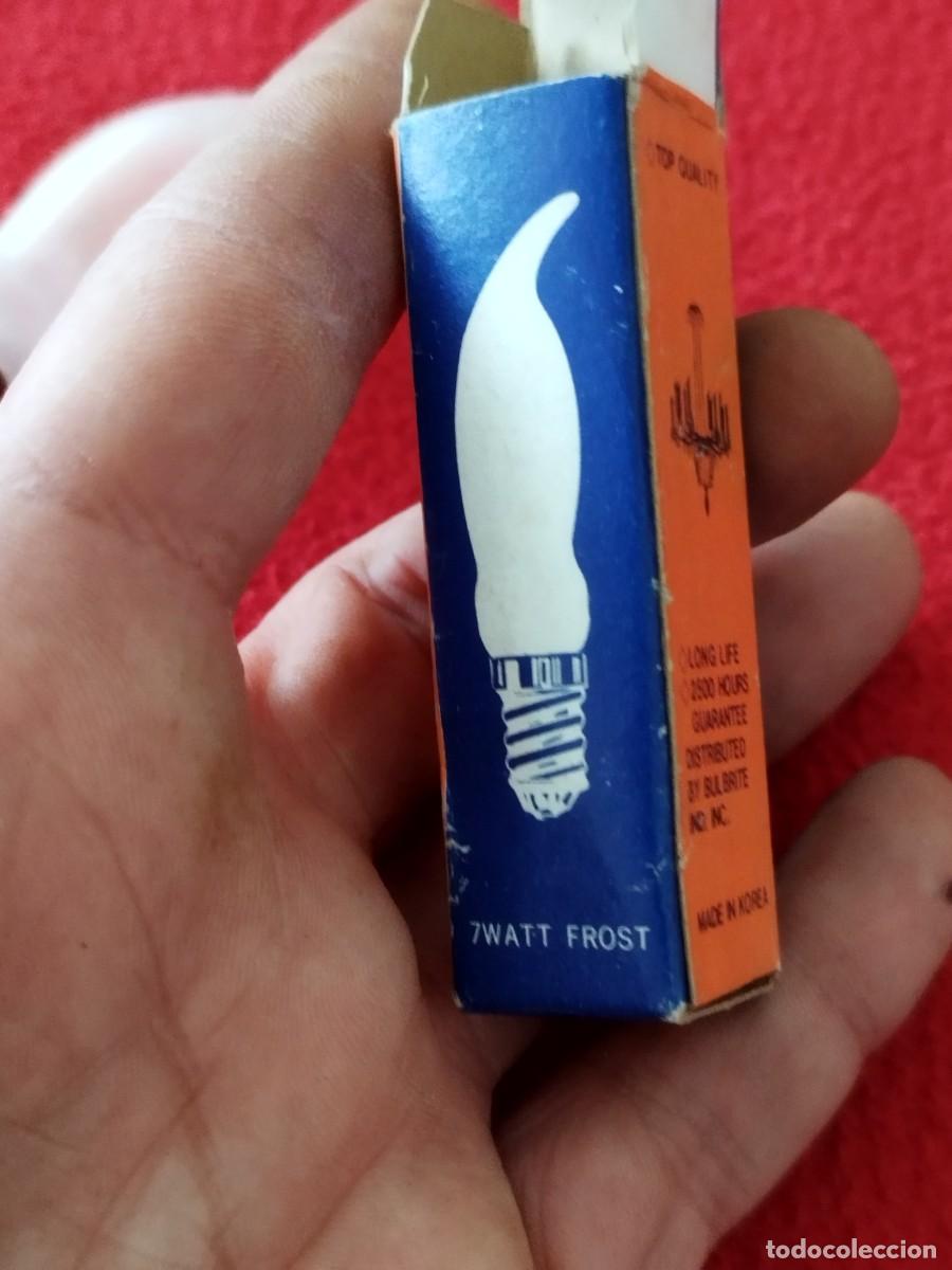 Vintage: Bombilla de llama esmerilada de 7 vatios. Sin probar. - Foto 6