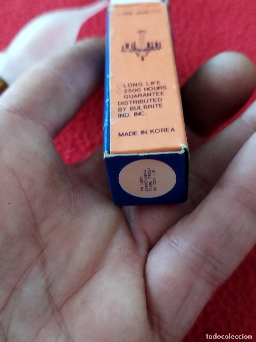 Vintage: Bombilla de llama esmerilada de 7 vatios. Sin probar. - Foto 8