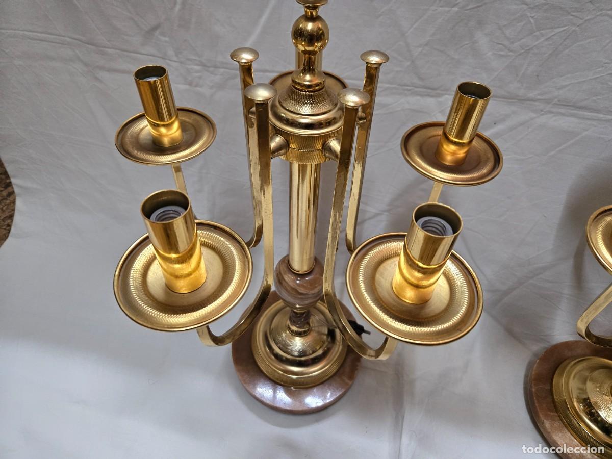 Vintage: PAREJA DE LAMPARA ELECTRICA CANDELABRO - Foto 4